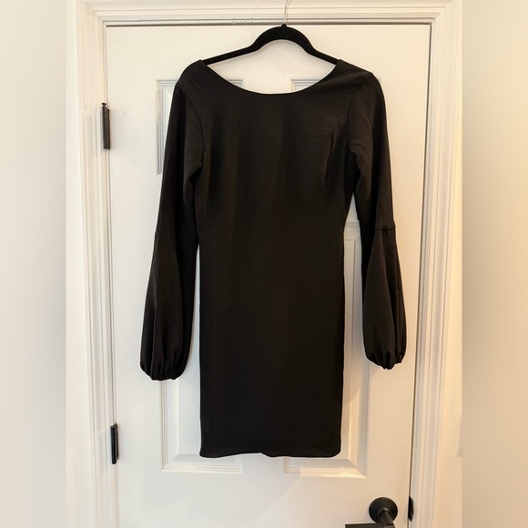 Dress the Population Mackenzie Back Twist Mini Dress Little Black Dress Small - Picture 5 of 11